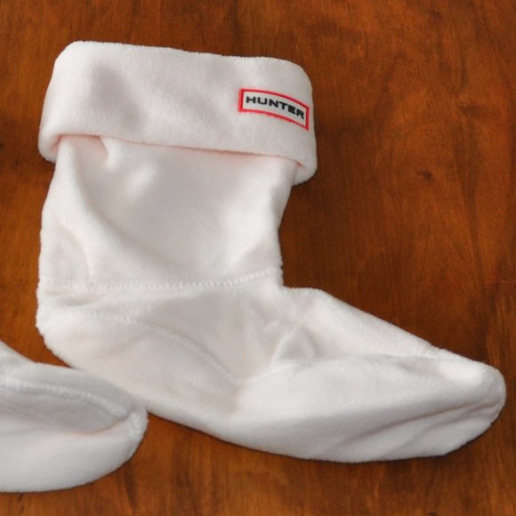 New NWOT Light Powder Pink Hunter Recycled Fleece Short Boot Socks M, US/F 5-8 - Picture 4 of 7